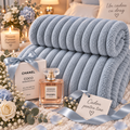 Pătură Gri Plus Parfum 45ml Cadou 200cm pe 230cm