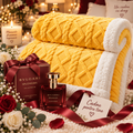 Pătură cu Blană Plus Parfum 45 ml Galbenă 200 cm pe 230 cm