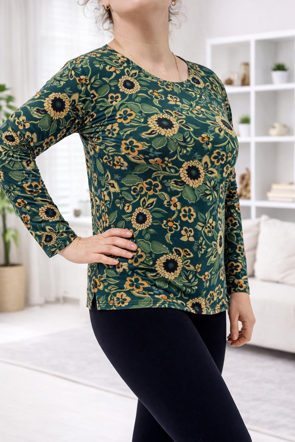 Bluze din bumbac si licra la oferta