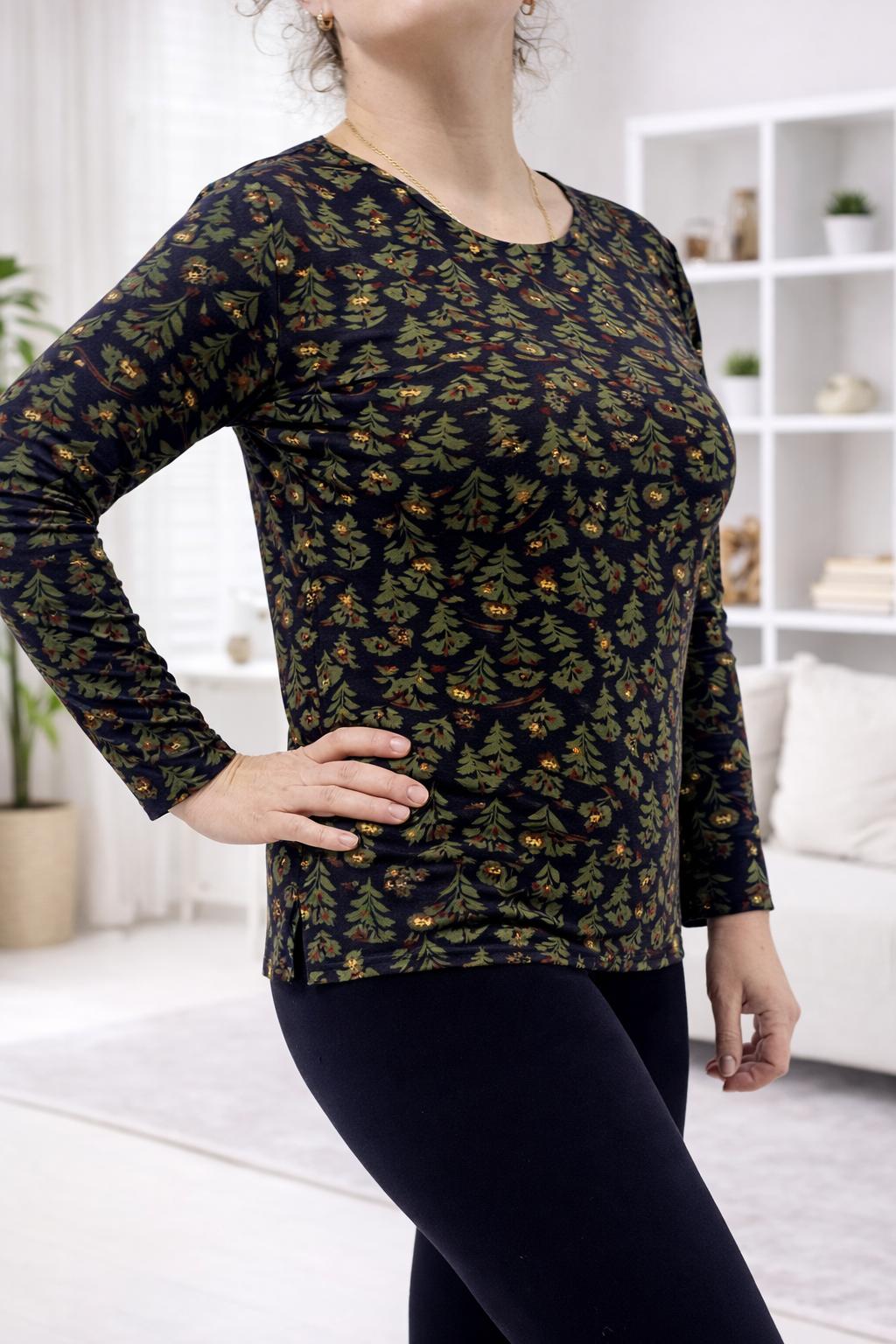 Bluze din bumbac si licra la oferta