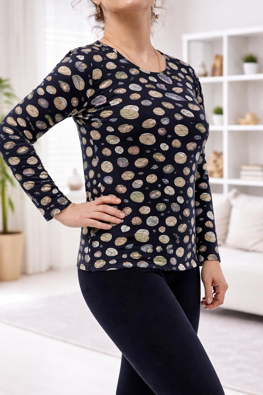 Bluze din bumbac si licra la oferta