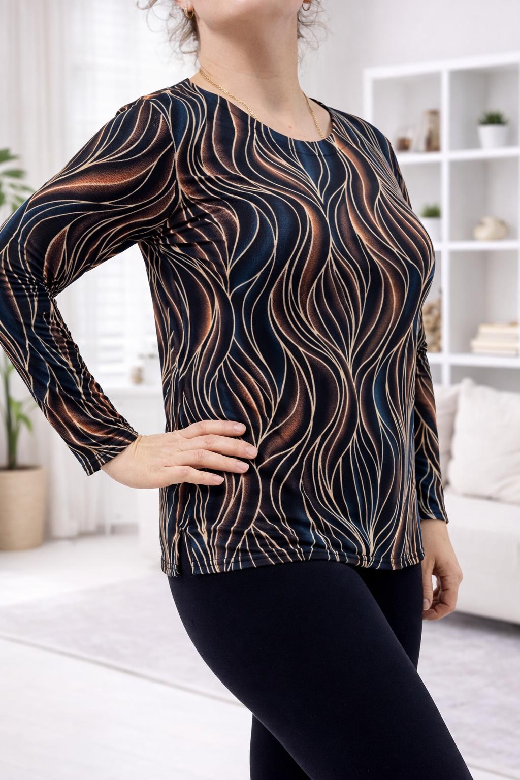 bluze din bumbac si licra la oferta