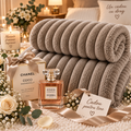 Pătură Maro Plus Parfum 45 ml Cadou 200cm pe 230cm